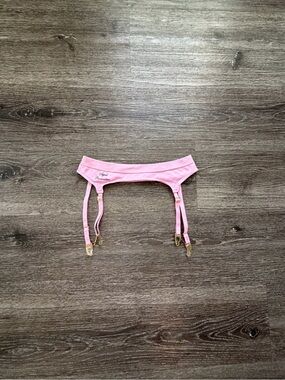 Agent Provocateur Pink woman Garter Belt with Gold Clips